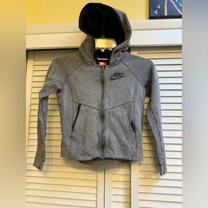 Nike Kids unisex Gray Full Zip Hoodie Jacket Sz Small